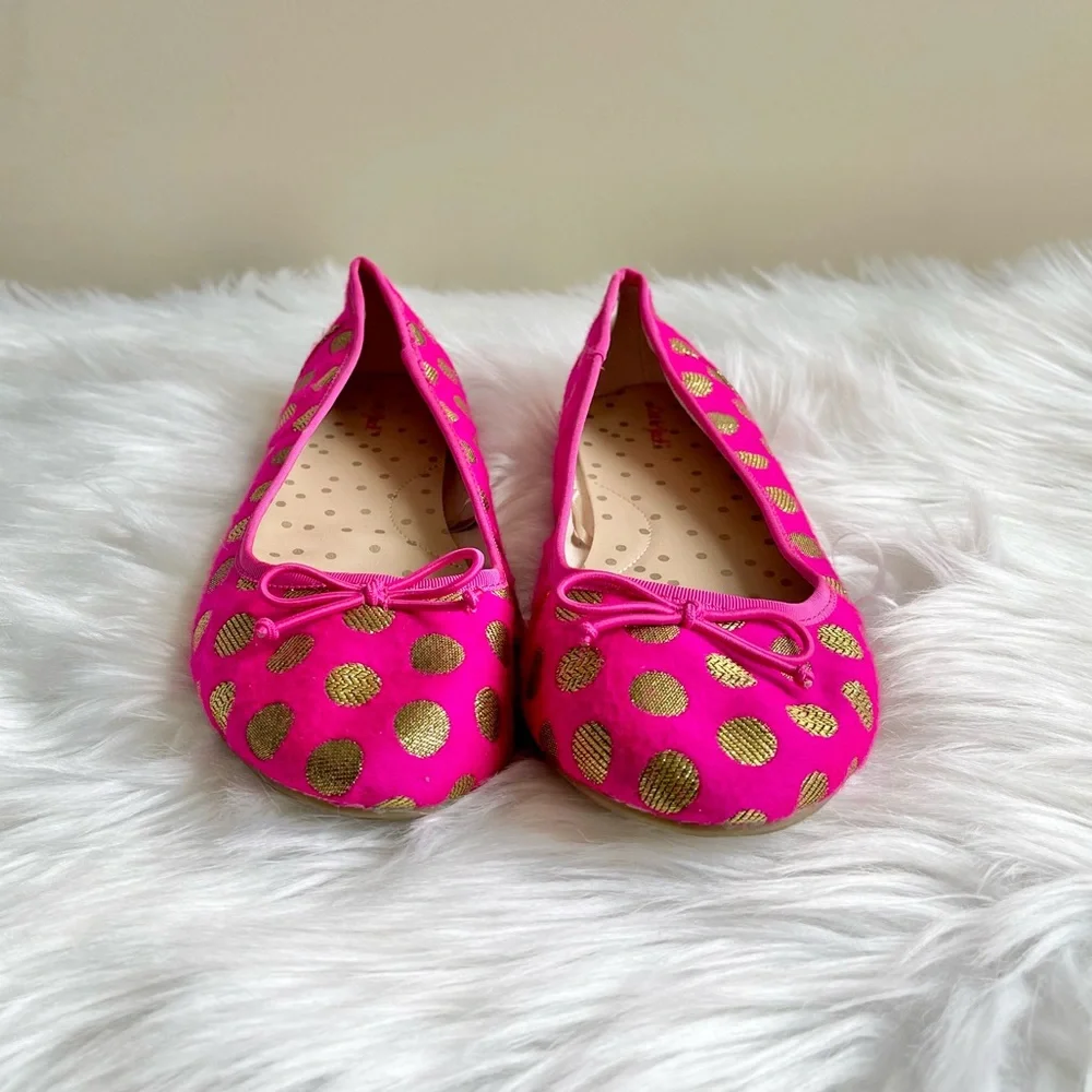 Cat & Jack Magenta and Gold Flats